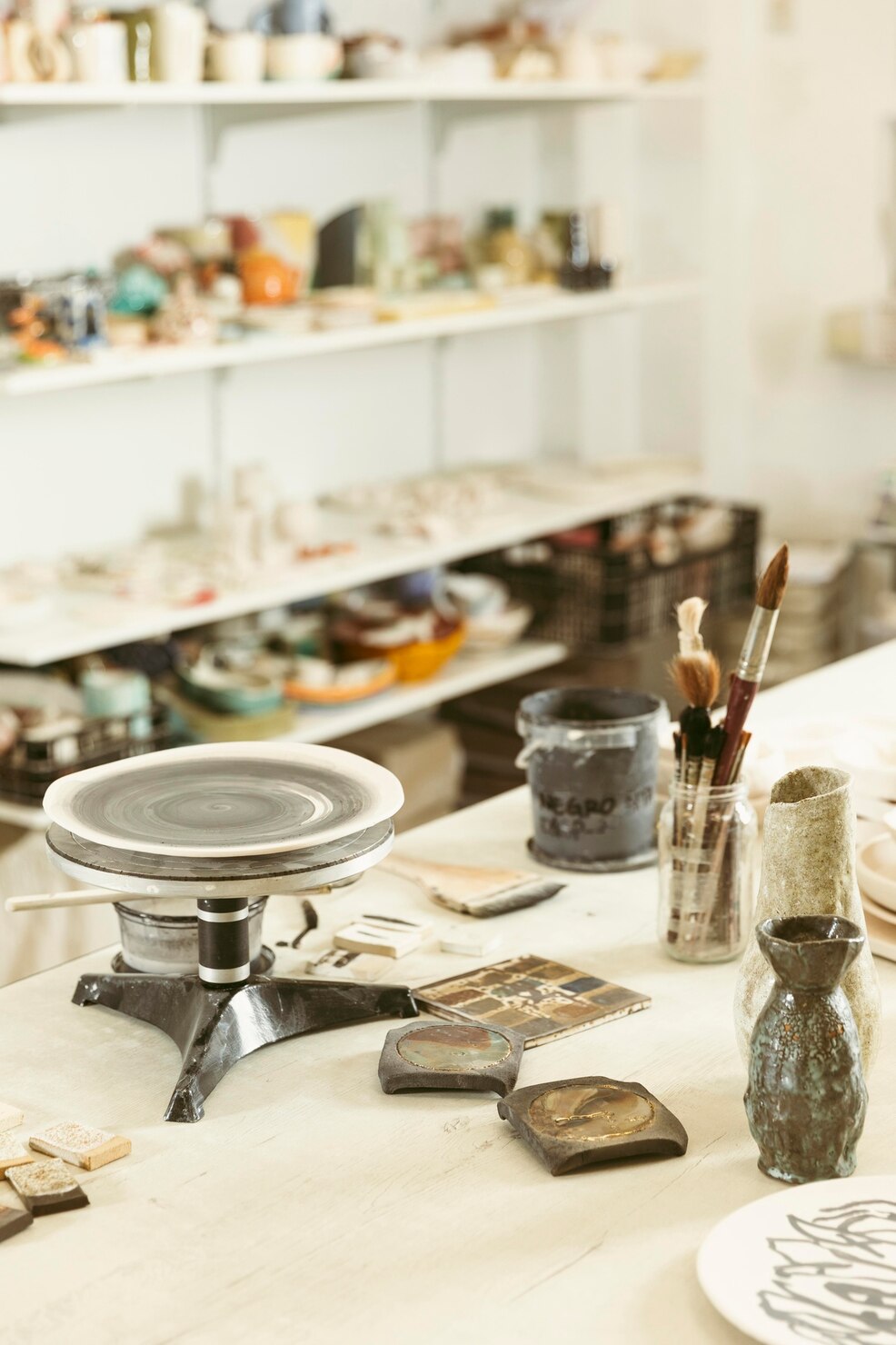 Arbeitsplatz im Schmuckatelier